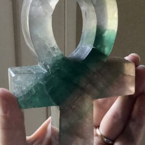 Rainbow Fluorite Crystal Ankh - Image 7