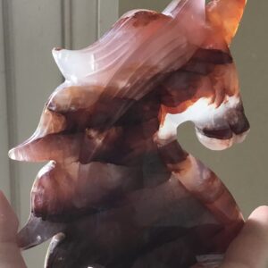 Natural Fire Quartz Crystal Unicorn - Image 5