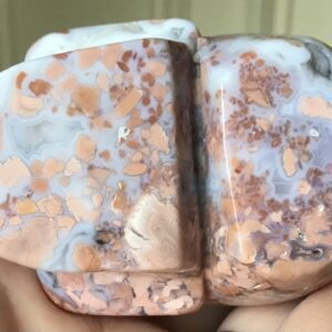 Peach Quartz Agate Geode Crystal Skull - Image 10