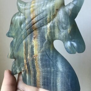 Blue Onyx Crystal Unicorn - Image 5