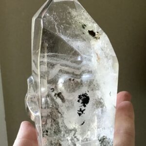 Unique Clear Quartz Crystal Skull/Point - Image 5