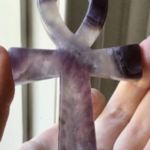 Dream Chevron Amethyst Crystal Ankh - Image 5
