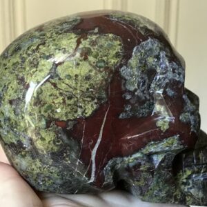 Bloodstone Jasper Crystal Skull - Image 3