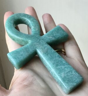 Amazonite Crystal Ankh