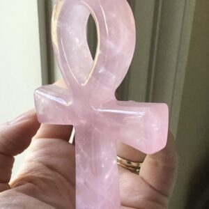 Rose Quartz Crystal Ankh - Image 3