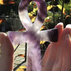 Dream Chevron Amethyst Crystal Ankh - Image 3