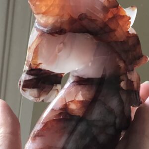 Natural Fire Quartz Crystal Unicorn - Image 4