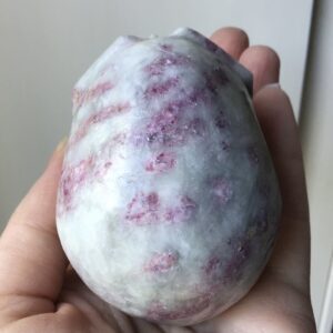 Pink Tourmaline Crystal Skull - Image 7
