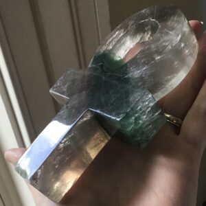 Rainbow Fluorite Crystal Ankh - Image 2