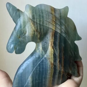 Blue Onyx Crystal Unicorn - Image 3