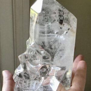Unique Clear Quartz Crystal Skull/Point - Image 3
