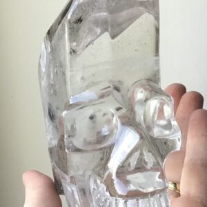Unique Clear Quartz Crystal Skull/Point - Image 8