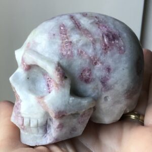 Pink Tourmaline Crystal Skull - Image 5