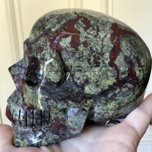 Bloodstone Jasper Crystal Skull - Image 5