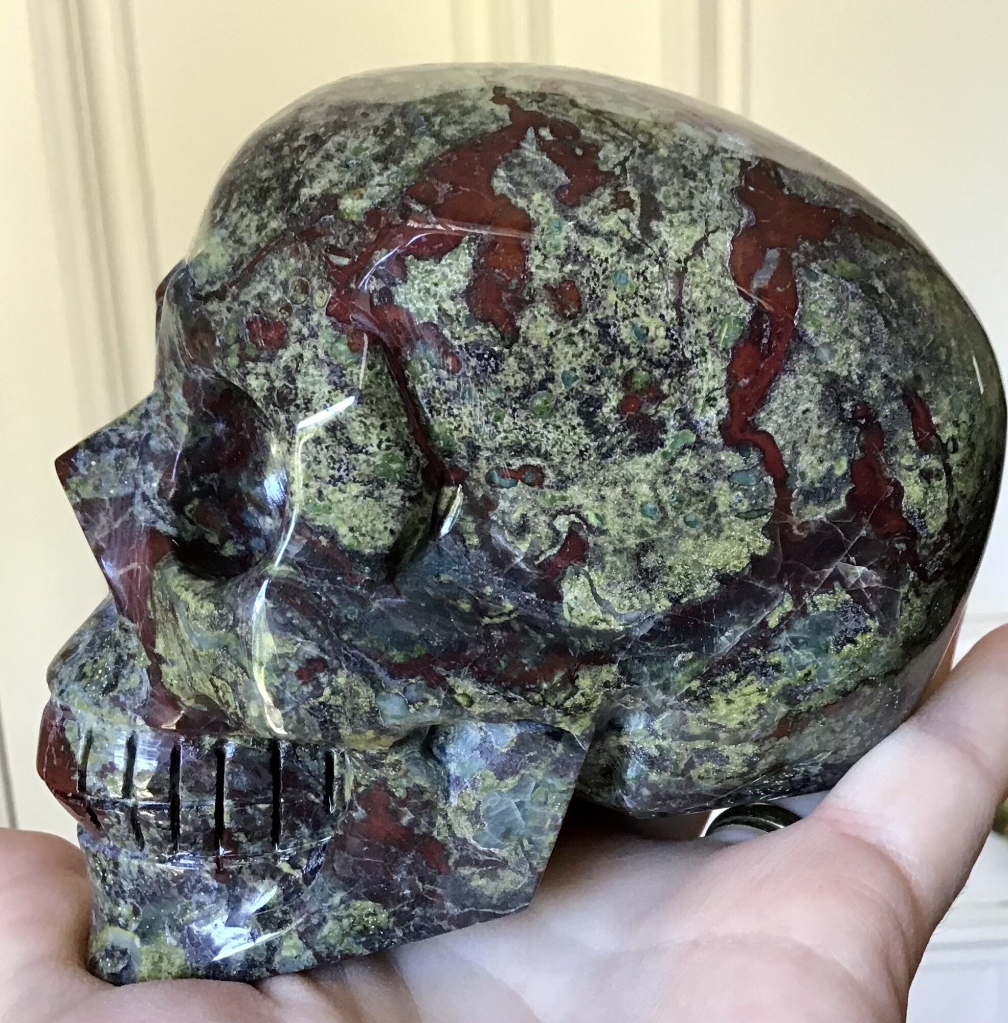 Bloodstone Jasper Crystal Skull