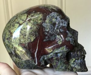 Bloodstone Jasper Crystal Skull