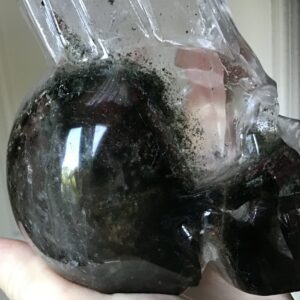 Unique Clear Quartz Phantom Crystal Skull/Cluster - Image 7