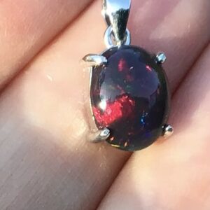 Natural Fire Opal Pendant - Image 6