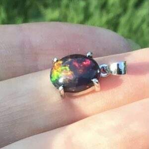 Natural Fire Opal Pendant - Image 5