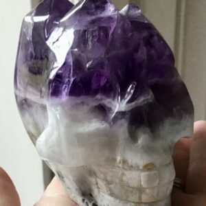 Amethyst Cluster Crystal Skull - Image 3