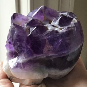 Amethyst Cluster Crystal Skull - Image 5