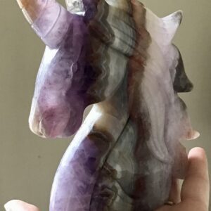 Extra Large Amethyst Agate Crystal Unicorn - Image 8