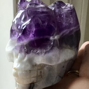 Amethyst Cluster Crystal Skull - Image 7