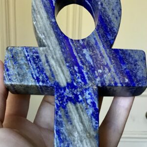 Large Lapis Lazuli Crystal Ankh - Image 2