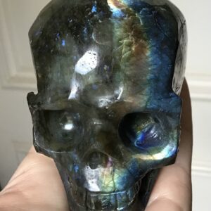 Labradorite Crystal Skull - Image 3
