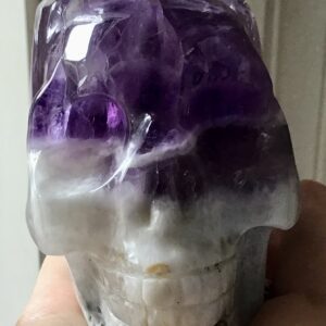 Amethyst Cluster Crystal Skull - Image 4
