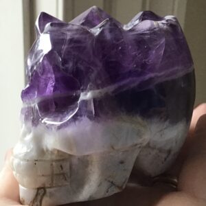 Amethyst Cluster Crystal Skull - Image 6