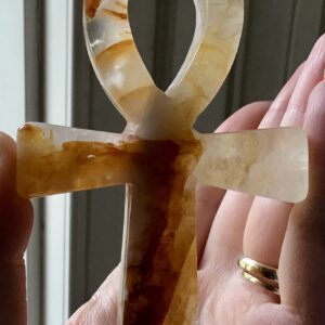 Quartz Golden Healer Crystal Ankh - Image 4
