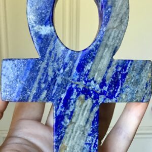 Large Lapis Lazuli Crystal Ankh - Image 3