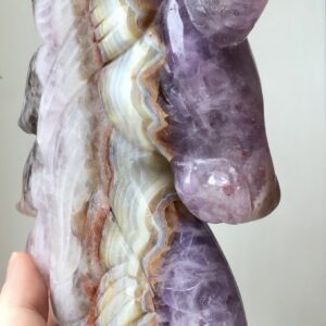 Extra Large Amethyst Agate Crystal Unicorn - Image 4