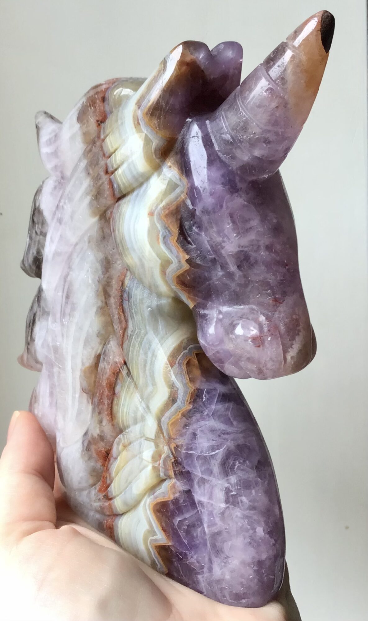 Large Amethyst Agate Crystal Unicorn