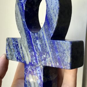 Large Lapis Lazuli Crystal Ankh - Image 5