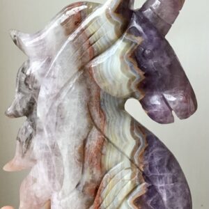 Extra Large Amethyst Agate Crystal Unicorn - Image 5