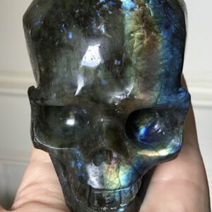 Labradorite Crystal Skull - Image 4
