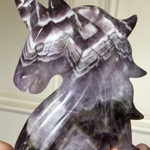 Chevron Dream Amethyst Crystal Unicorn - Image 5