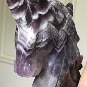 Chevron Dream Amethyst Crystal Unicorn - Image 4