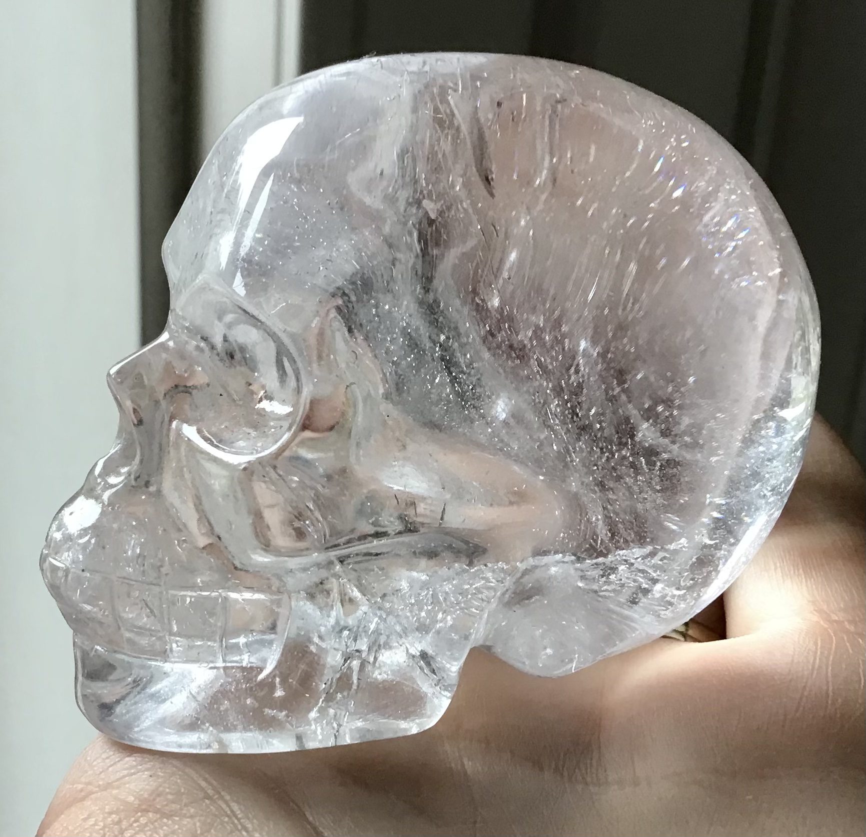 Clear Quartz Crystal Skull
