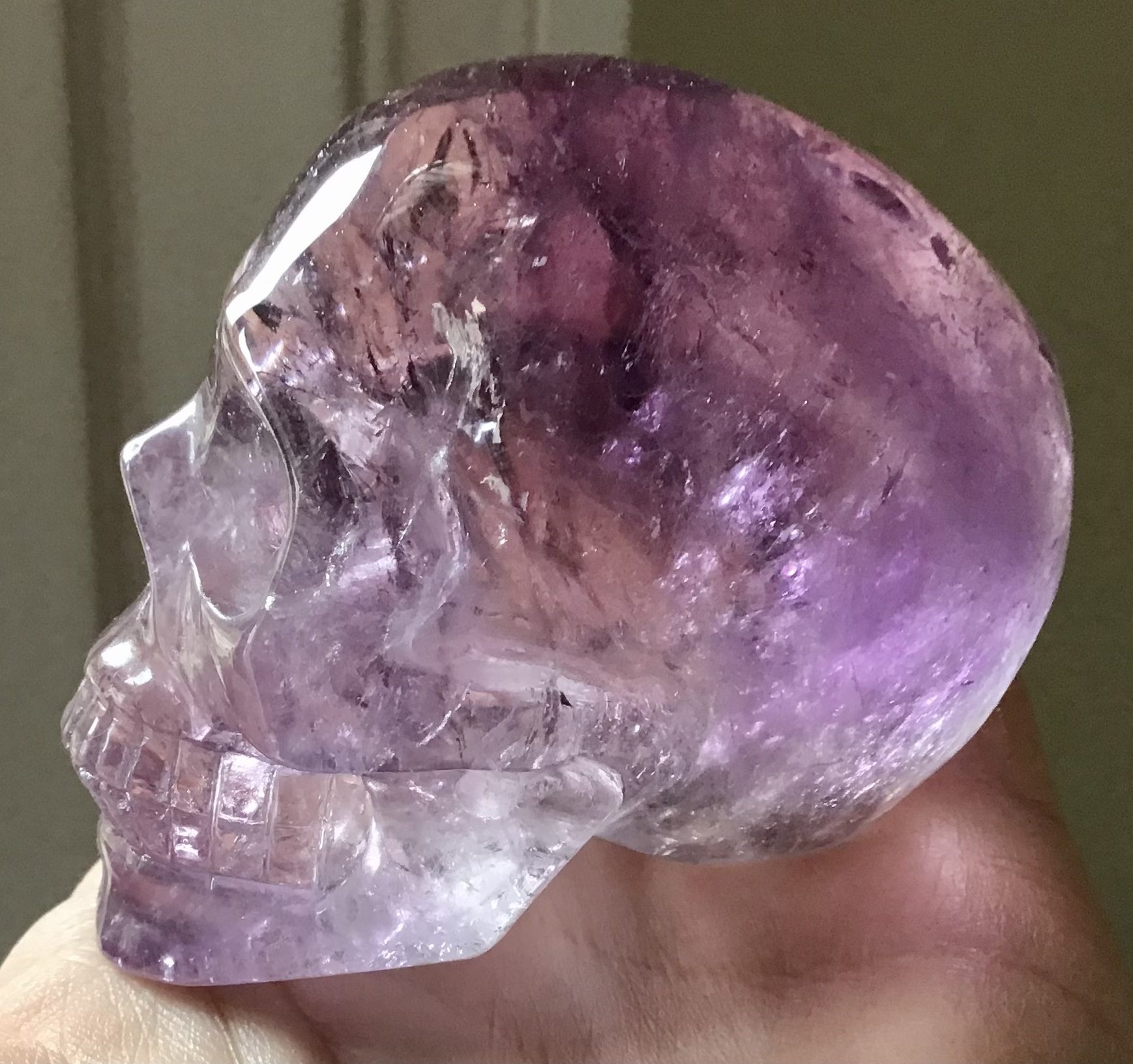 Amethyst Crystal Skull