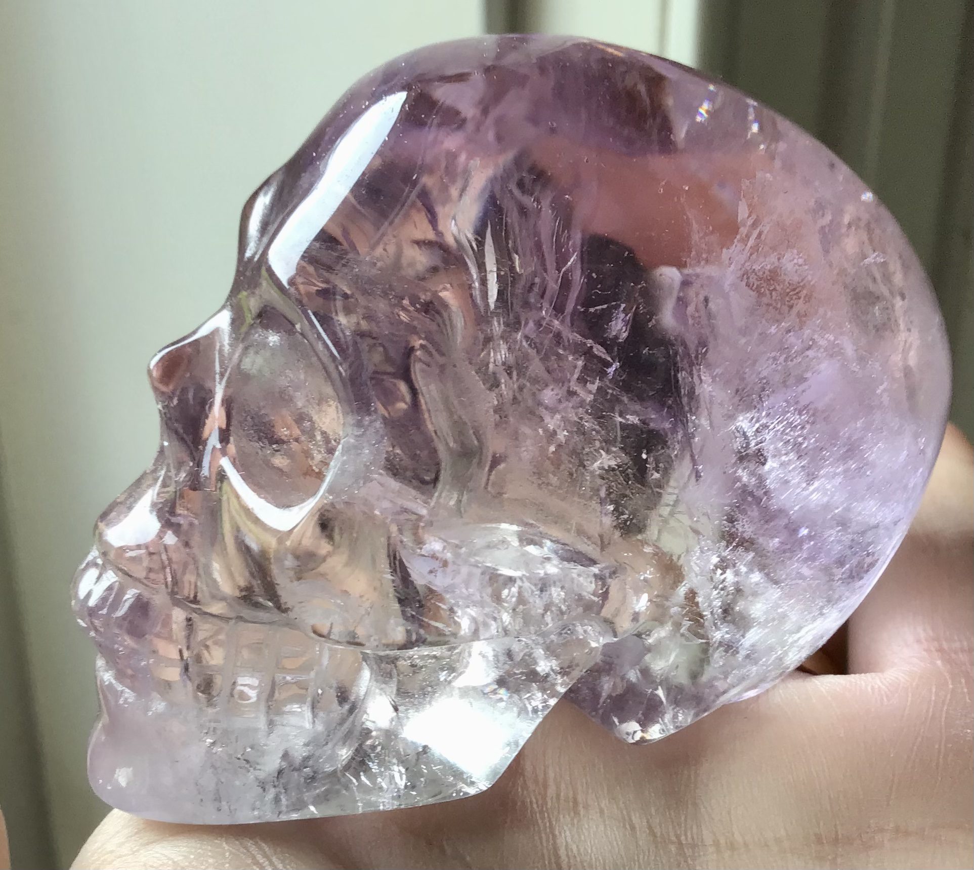 Amethyst Crystal Skull