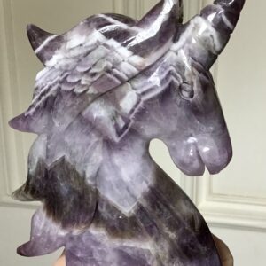 Chevron Dream Amethyst Crystal Unicorn - Image 2
