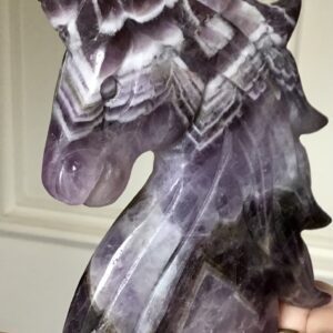 Chevron Dream Amethyst Crystal Unicorn - Image 8