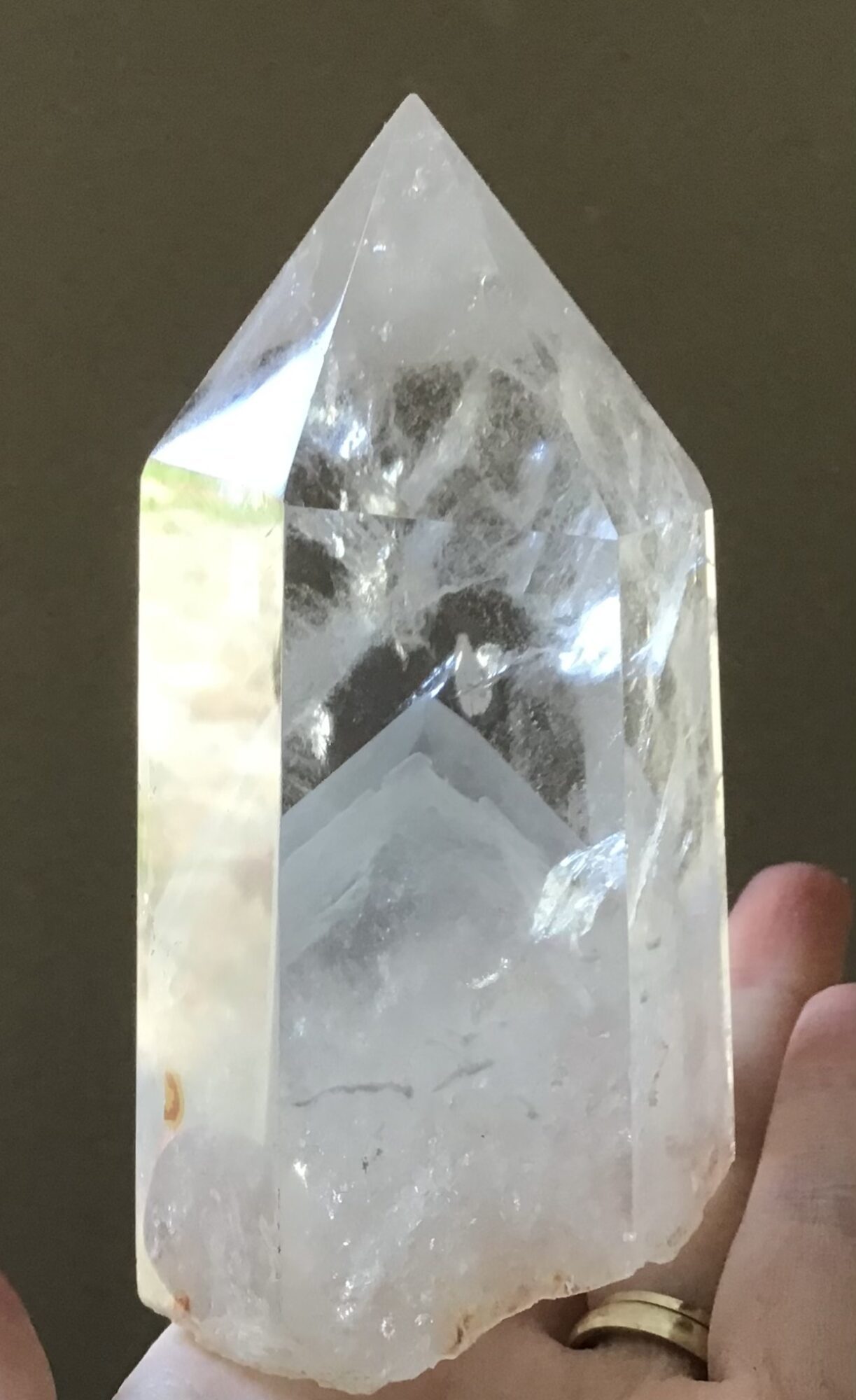 Clear Quartz Double Mountain Crystal - Image 2