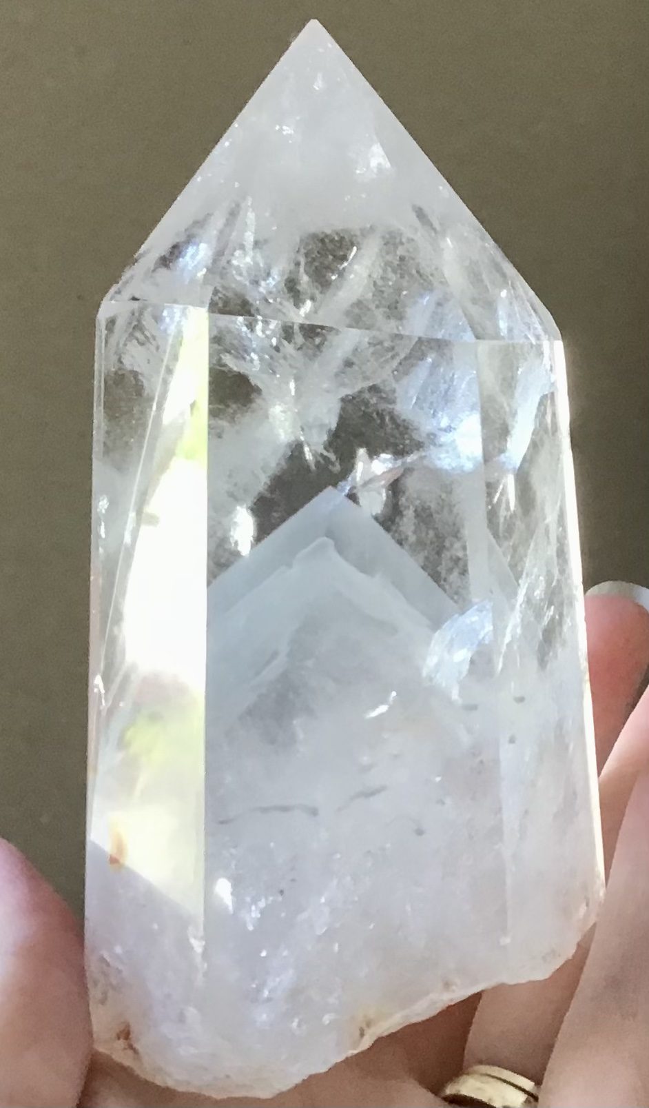 Clear Quartz Double Mountain Crystal - Image 4