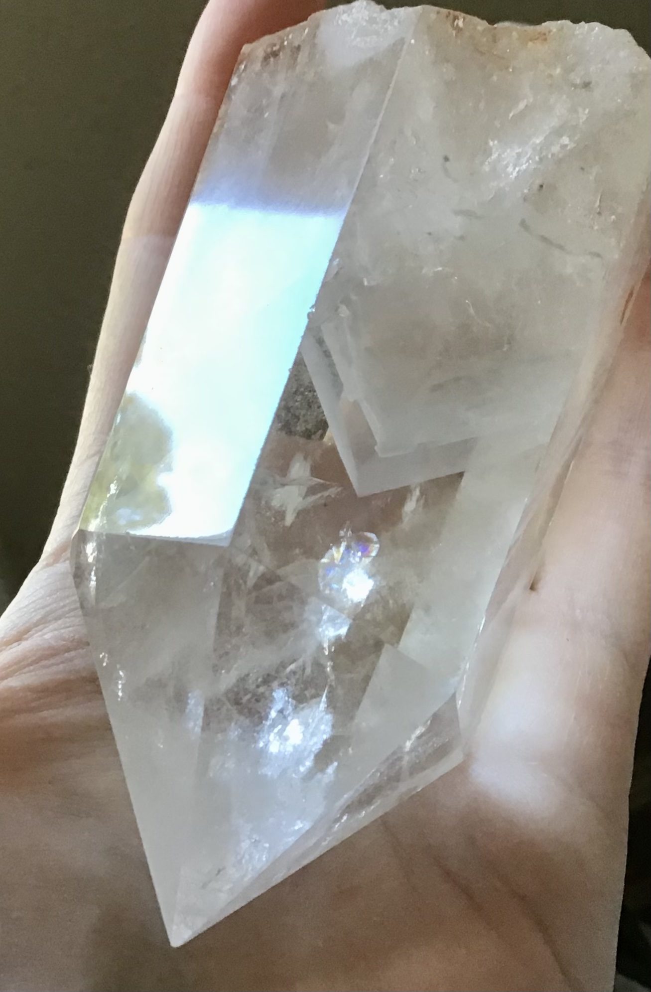Clear Quartz Double Mountain Crystal